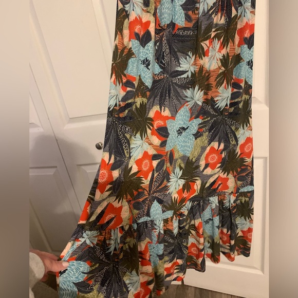 Fraiche by J Shreya Tropical Print Dress, Large, Great Condition Like New - Picture 8 of 13